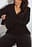 Bluse mit Rüschenärmeln und plissierter Taille