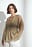 Bluse mit langen Ärmeln und plissierter Taille