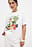 Camiseta oversize estampada con cuello redondo