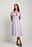 Puff Tie Sleeve Midi Dress