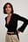 Ribbed Wrap Tie Top