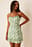 Recycled Ruffle Neckline Thin Strap Dress