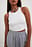 Ribbet kort tanktop