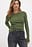 Ribbed Knitted Round Neck Top