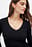 Ribbed Knitted V-Neck Top