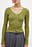 Ribbed Knitted V-Neck Top