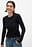 Ribbed Long Sleeved Round Neck Top