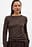 Round Neck Rib Long Sleeve Top
