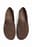 Runde loafers i semsket skinn