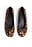 Ballerinasko i skinn med rund tå