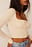 Ruched Front Tie Top