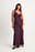 Maxi-jurk van chiffon met ruches
