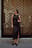 Ruffle Detail Fringe Midi Dress