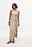 Ruffle Detail Fringe Midi Dress