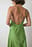 Midikleid aus Satin mit asymmetrischem Rücken