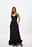 Midikleid aus Satin mit Volantsaum
