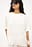 T-Shirt aus Satin mit Schulterpolstern
