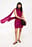 Scarf Detail Satin Mini Dress