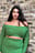 Knit Detail Off Shoulder Crop Sweater
