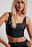 Shiny Corset Detail Top