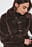 kurze Faux-Fur-Jacke mit Knöpfen