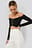 Off Shoulder Gathered Top