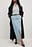 Jeans-Maxirock mit Schlitzdetail