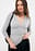 Soft Line gerafftes Top mit V-Ausschnitt