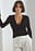Soft Line V-Neck Rouched Top