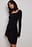 Kleid mit eckigem Ausschnitt