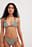 Gestreiftes Bikini-Höschen aus Terry mit dünnen Bändern
