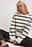 Gestreifter-Strickpullover