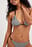 Haut de bikini en tissu éponge à rayures