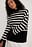 Striped Turtle Neck Knitted Sweater