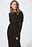 maxikleid mit strukturierter drapierung