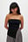 Strukturiertes Tube-Top mit Seitenschlitz
