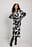 Swirl Pattern Midi Shirt Dress
