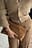 Clutch-Tasche aus Wildleder mit Faltendetail