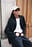 Recycelter zweireihiger Oversize-Blazer