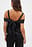Satinoffshouldertop med binding i ryggen