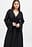 Vestido kaftan con cierre delantero atado
