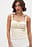 Corsettop met strik op de schouder