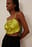 Gathered Front Satin Tube Top