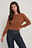 Knopf-Detail Strickjacke