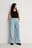 Plissierte Jeans mit hoher Taille
