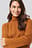 Ribbed High Neck Knitted Sweater