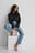 Ripped Straight Jeans