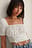 Bluse Mit Eckigem Ausschnitt