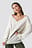 Wide V-Neck Glitter Knitted Jumper