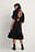 Back Detail Volume Sleeve Dress